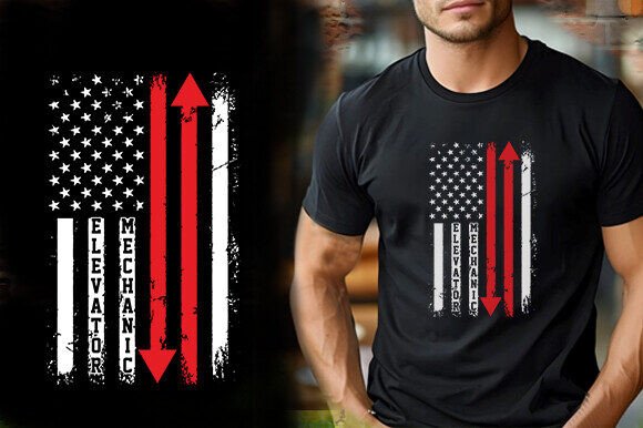 Elevator Mechanic Vector Flag T-Shirt Des Review