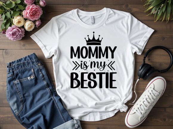 Mama Is My Bestie T-Shirt Design Review