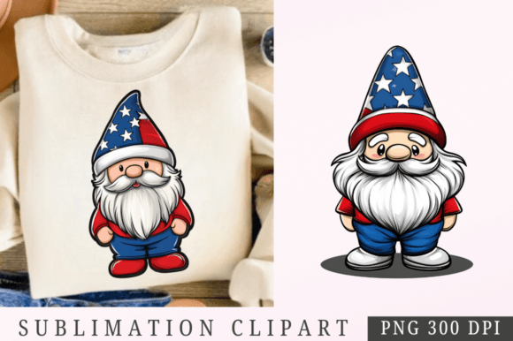Patriotic Gnome Clipart PNG Review