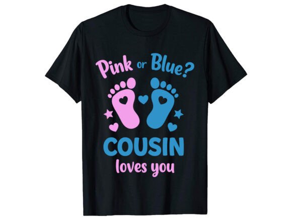 Pink Blue Gender Reveal T-Shirt PNG SVG Review