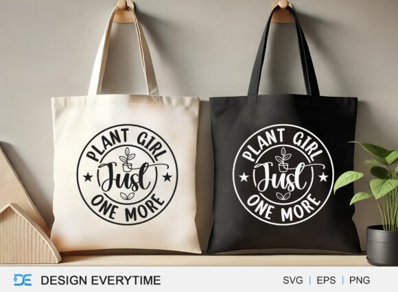 Plant Girl Just One More Tote Bag Design