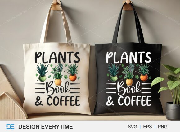 Plants Book Coffee Tote Bag Design Review