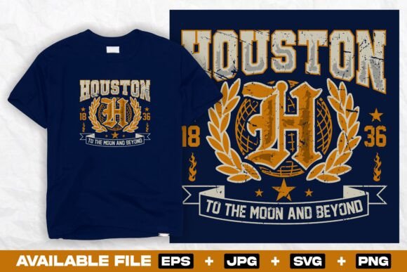 Retro Houston Varsity Grunge Svg Print Review