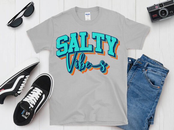 Salty Vibes T-Shirt Design Embroidery Review