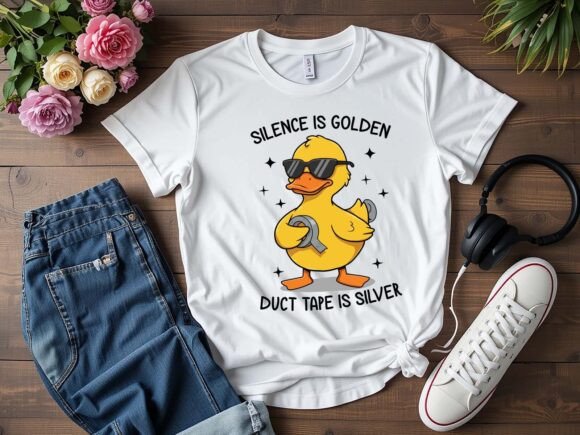 Silence is Golden Sarcastic T-Shirt Embroidery Review