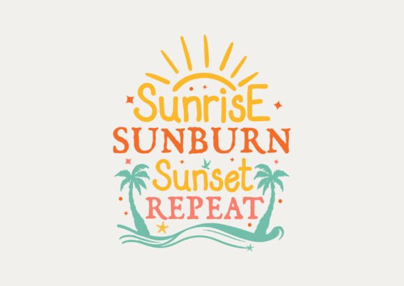 Sunrise Sunburn Sunset Repeat Vector Svg Review