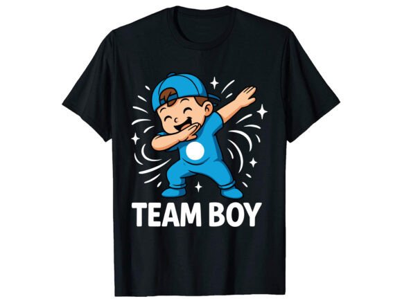 Team Boy Gender Reveal T-Shirt PNG SVG