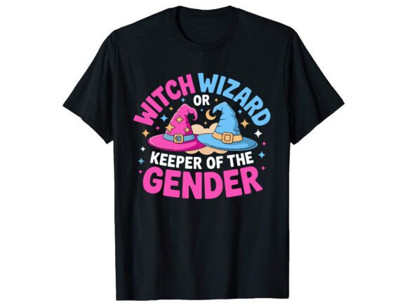 Witch or Gender Reveal T-Shirt PNG SVG Review